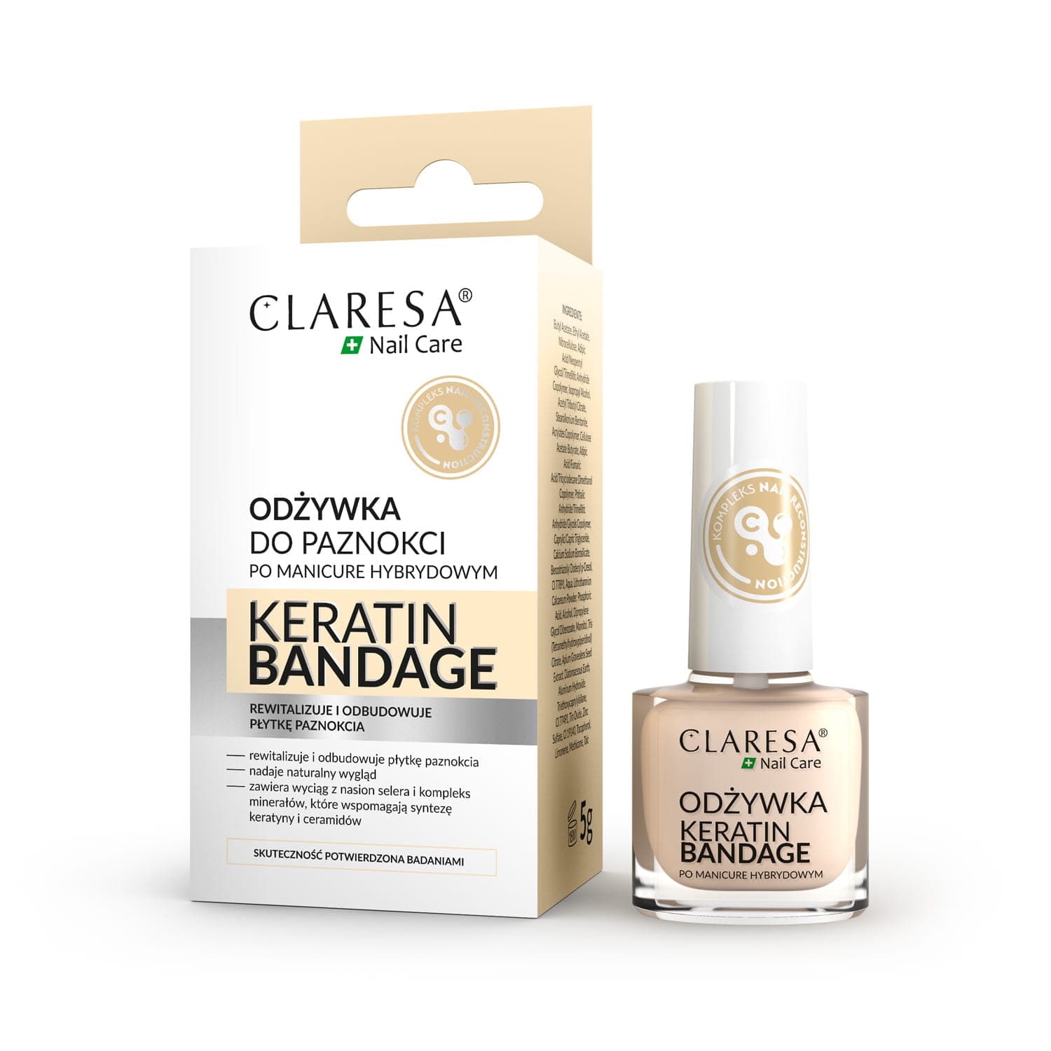 Claresa Θεραπεία για τα νύχια Keratin Bandage 5 g