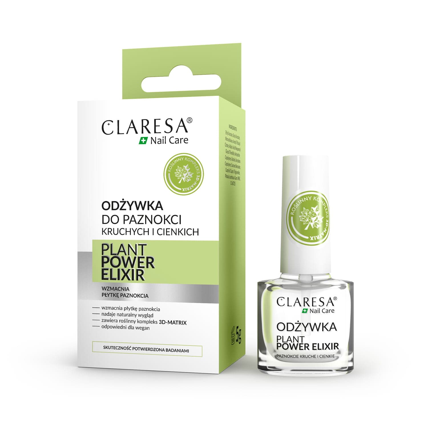 Claresa Θεραπεία για τα νύχια Plant Power Elixir 5 g