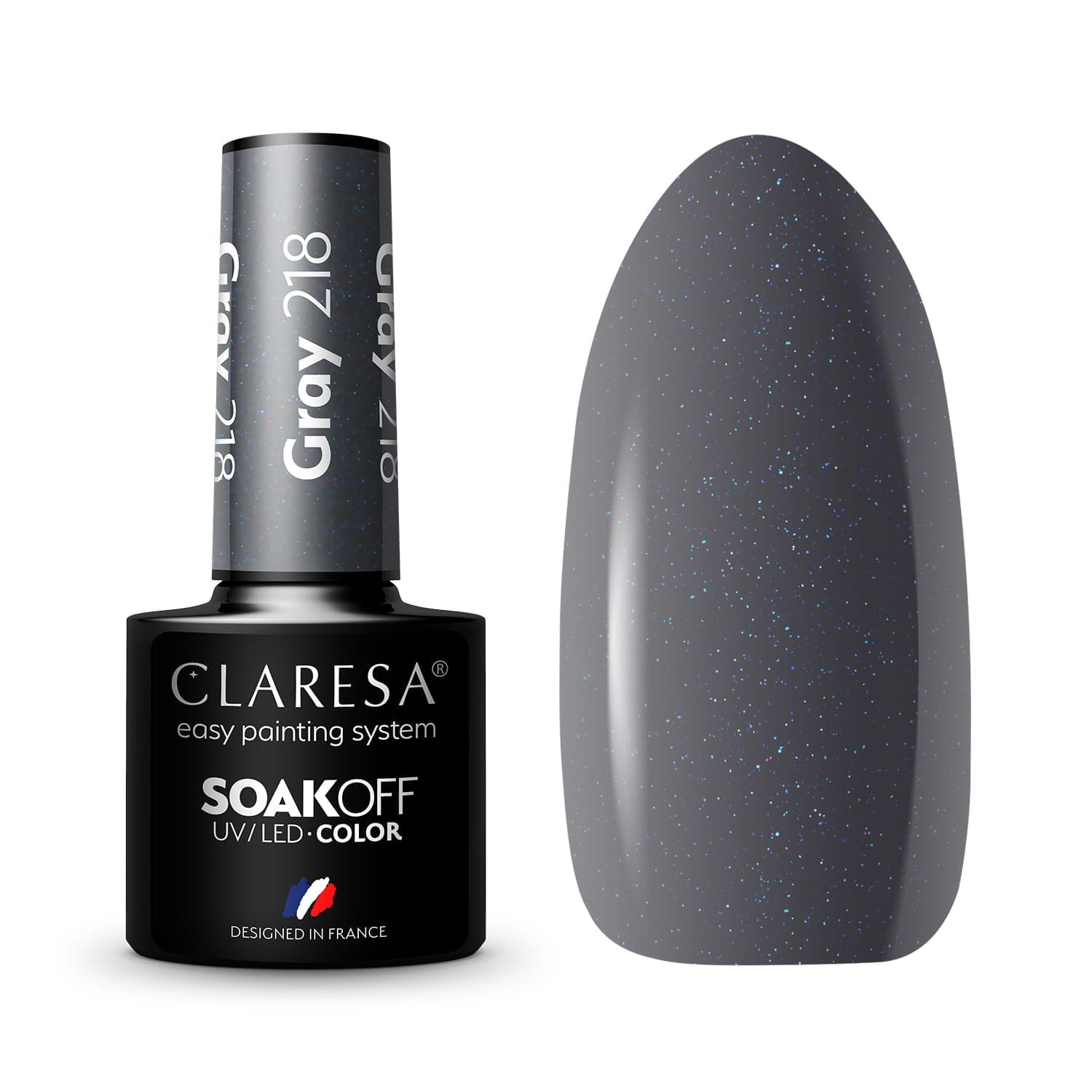 Claresa Ημιμόνιμο βερνίκι GRAY 218 5g