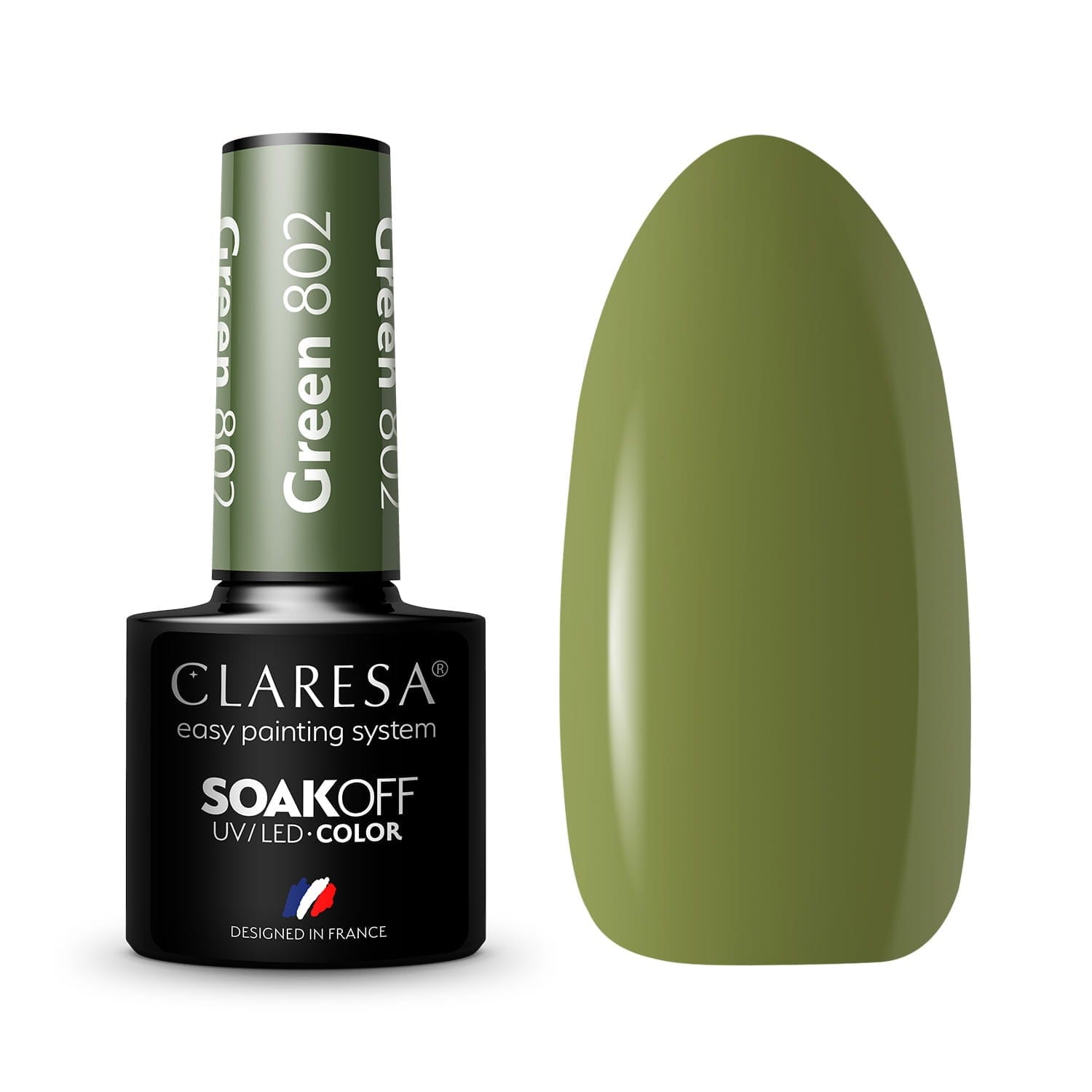 Claresa Ημιμόνιμο βερνίκι GREEN 802 5g