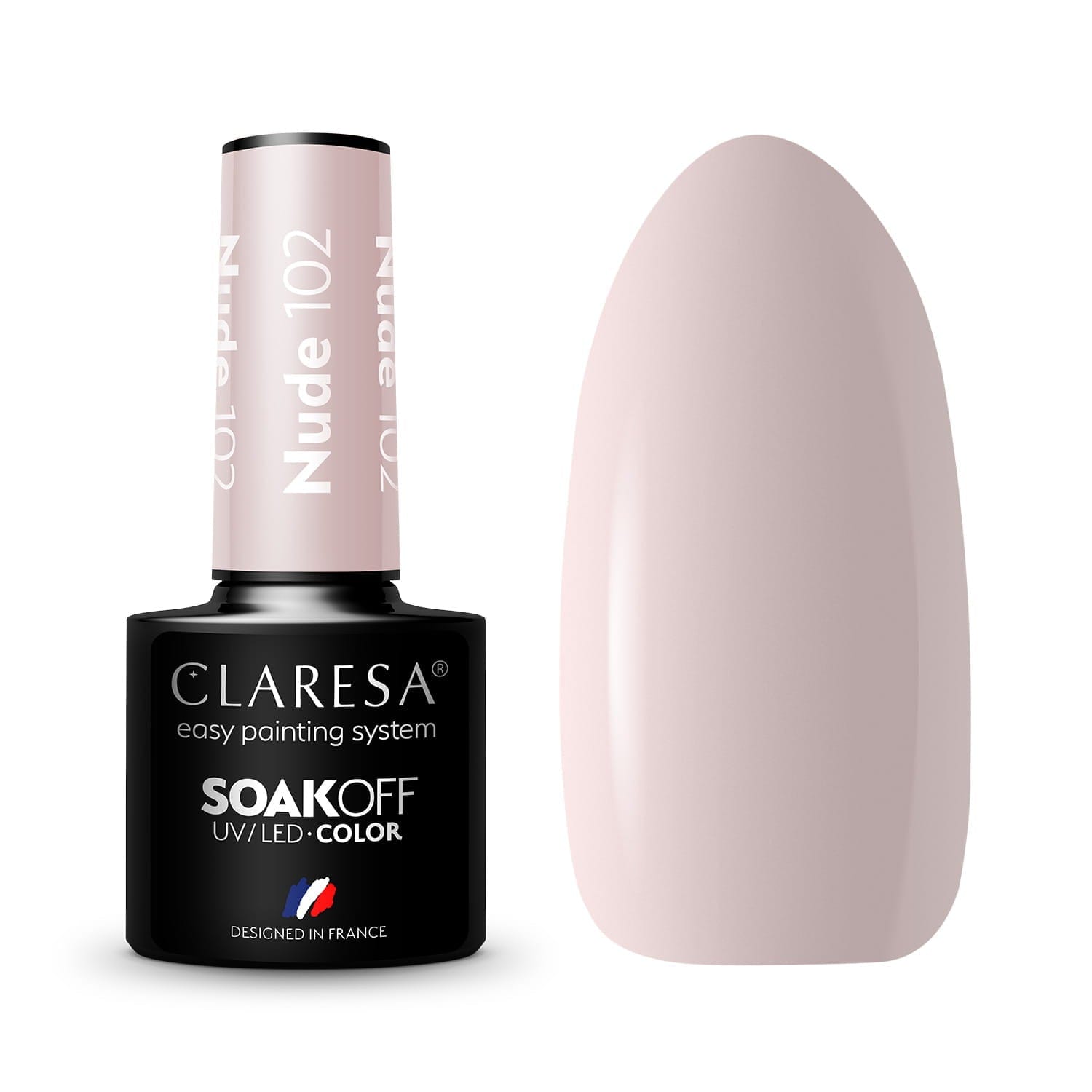 Claresa Ημιμόνιμο βερνίκι NUDE 102 5g