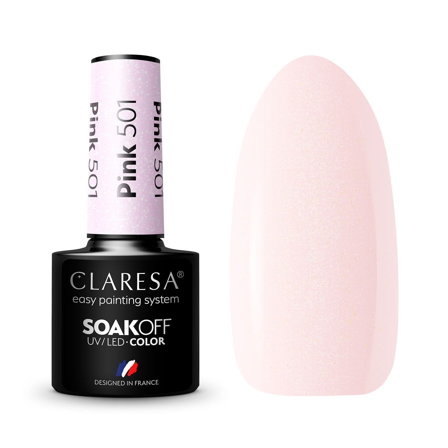 Claresa Ημιμόνιμο βερνίκι PINK 501 5g