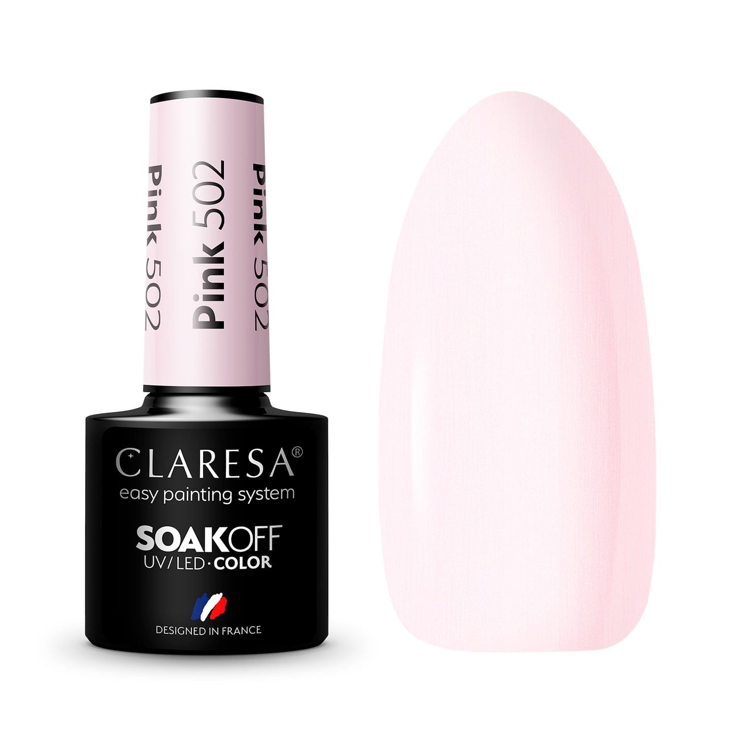 Claresa Ημιμόνιμο βερνίκι PINK 502 5g