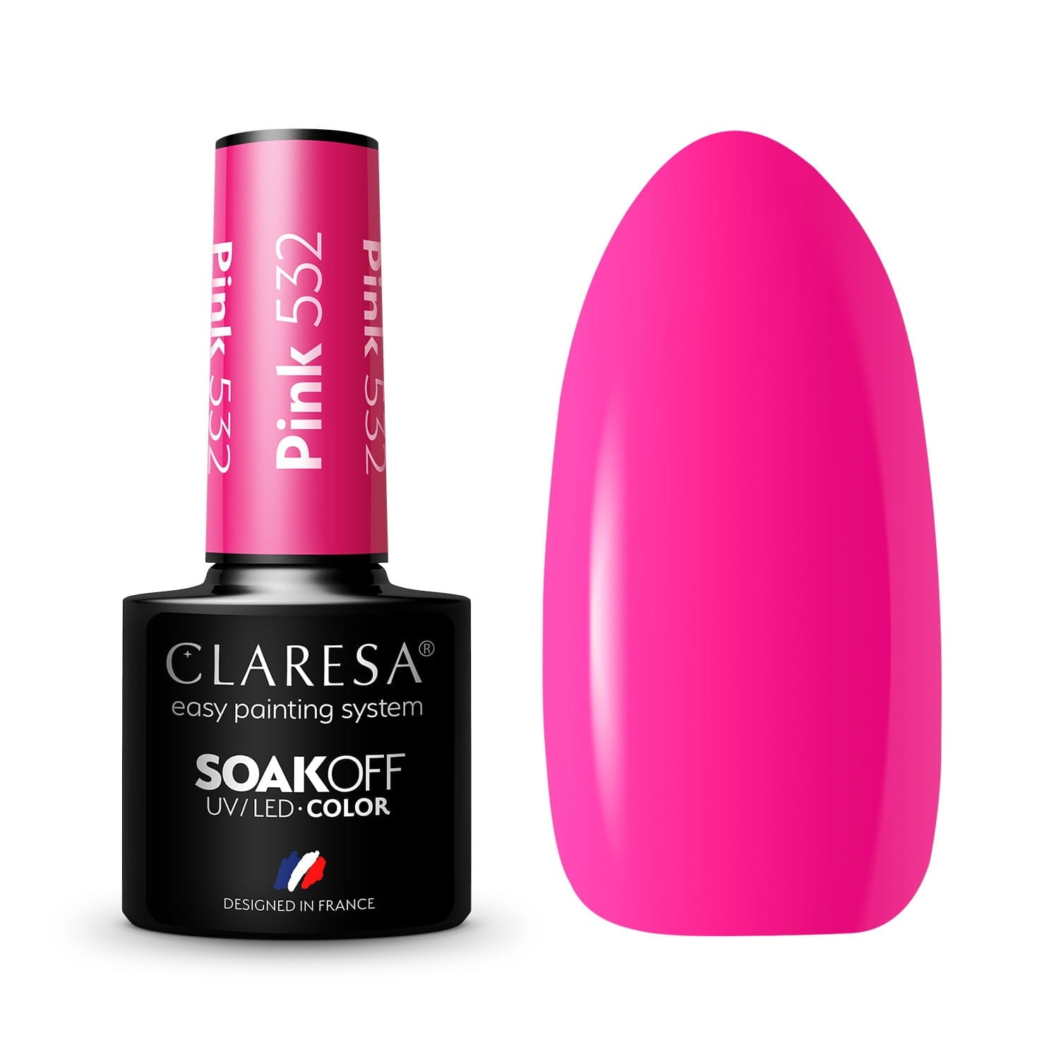 Claresa Ημιμόνιμο βερνίκι PINK 532 5g