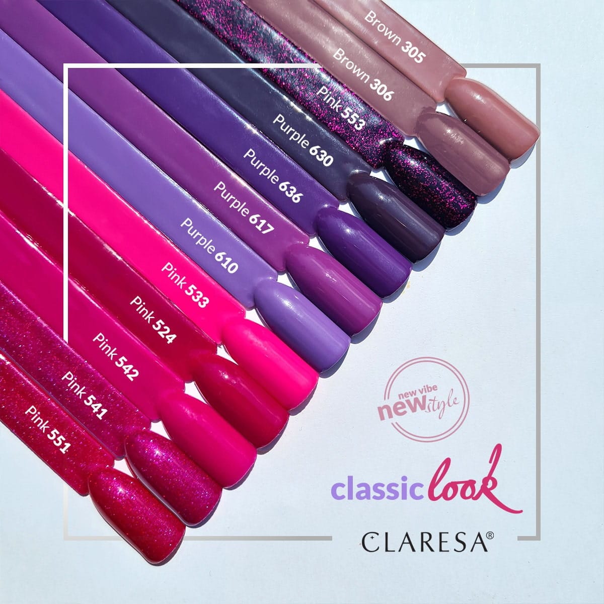 Claresa Ημιμόνιμο βερνίκι PINK 541 5g