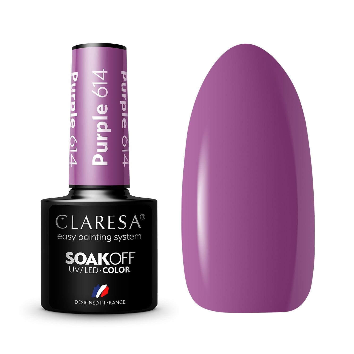 Claresa Ημιμόνιμο βερνίκι PURPLE 614 5g