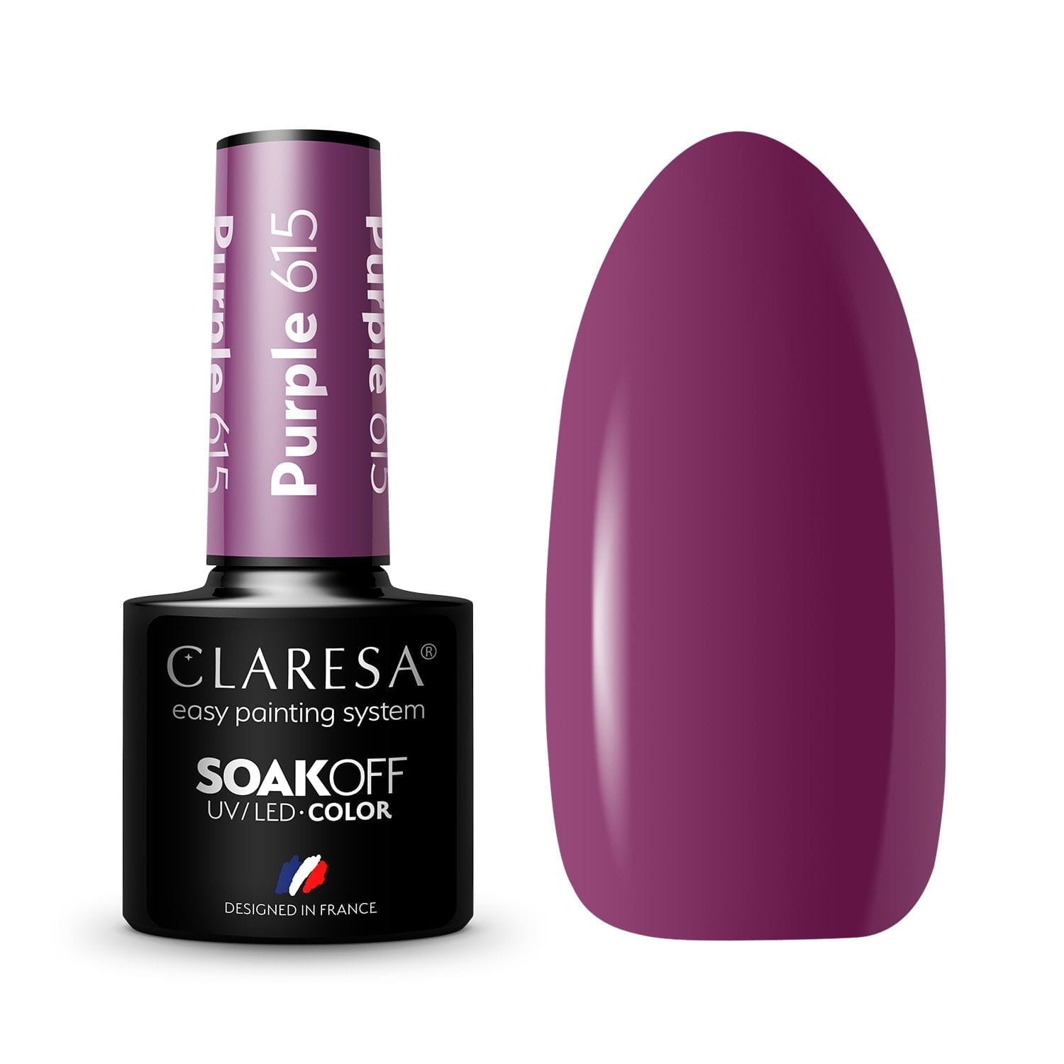 Claresa Ημιμόνιμο βερνίκι PURPLE 615 5g