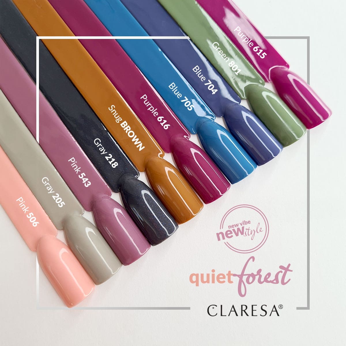 Claresa Ημιμόνιμο βερνίκι PURPLE 616 5g