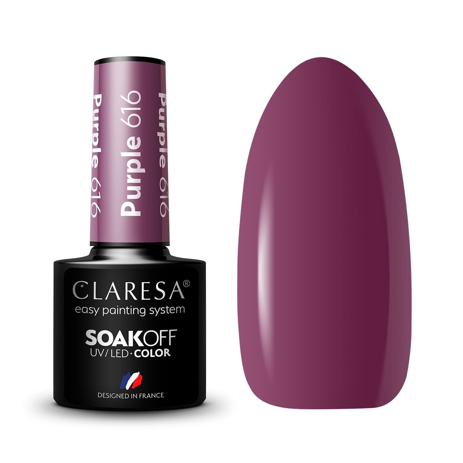 Claresa Ημιμόνιμο βερνίκι PURPLE 616 5g