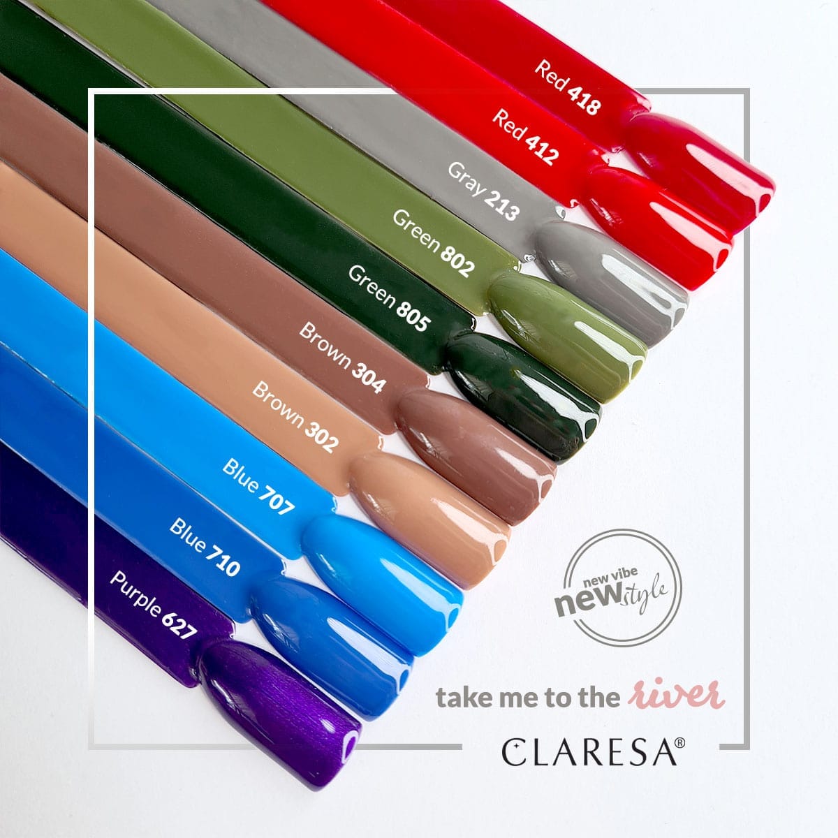 Claresa Ημιμόνιμο βερνίκι PURPLE 627 5g