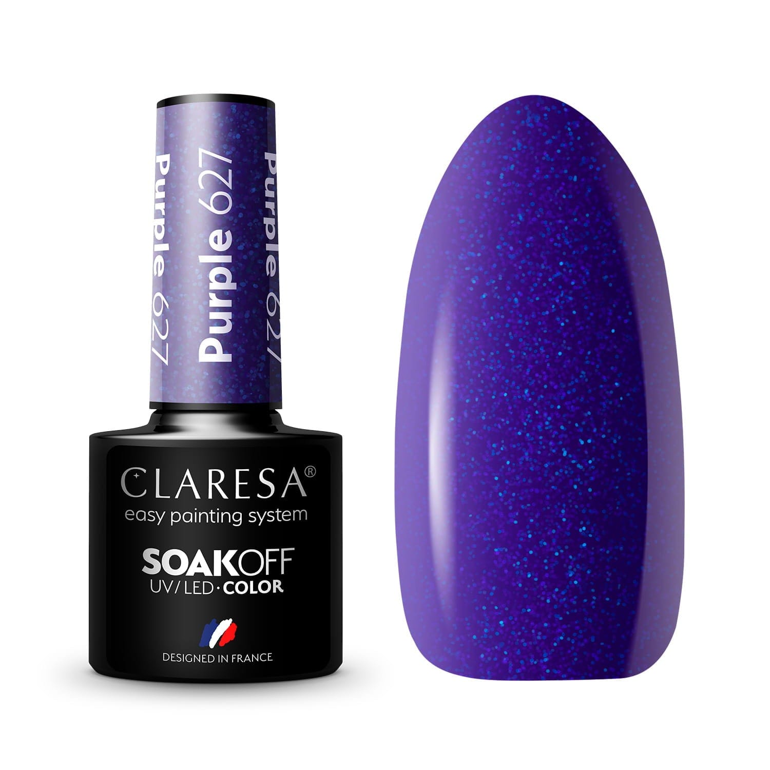 Claresa Ημιμόνιμο βερνίκι PURPLE 627 5g