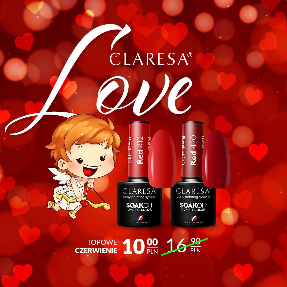 Claresa Ημιμόνιμο βερνίκι RED 420 5g